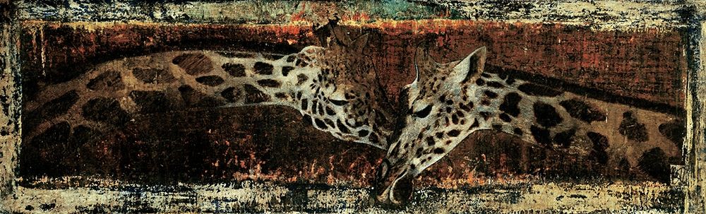 Les deux girafes art print by Fabienne Arietti for $57.95 CAD