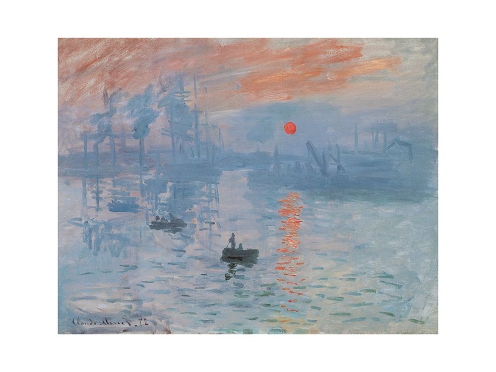 Impression, soleil levant art print by Claude Monet for $57.95 CAD