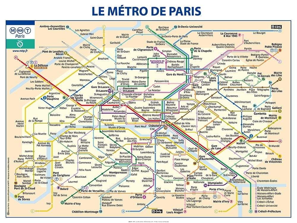 Metro de Paris art print by Ratp for $57.95 CAD