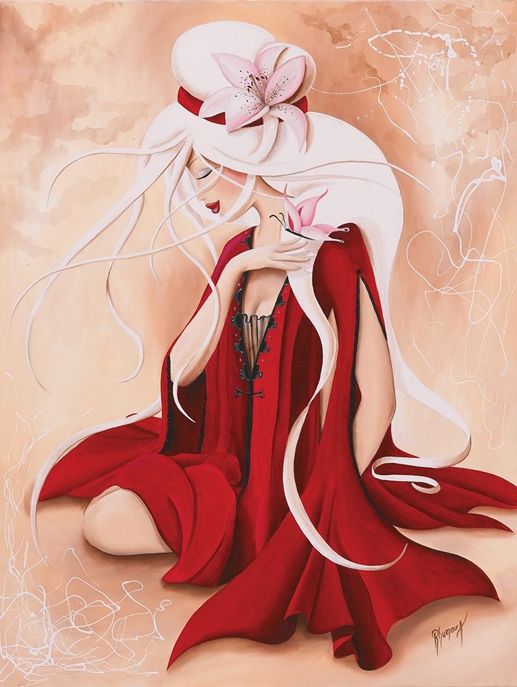 Lilou in Red art print by Aurelie Rhumeur for $57.95 CAD