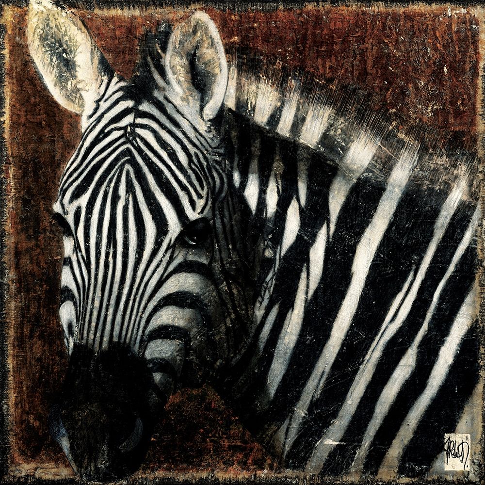 Portrait de zebre art print by Fabienne Arietti for $57.95 CAD