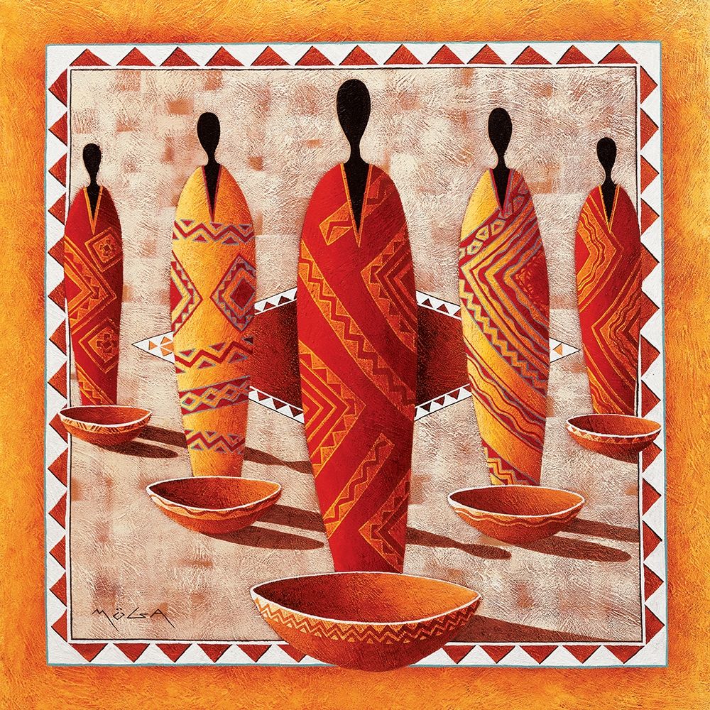 Ethnic Graphic II art print by Moga for $57.95 CAD