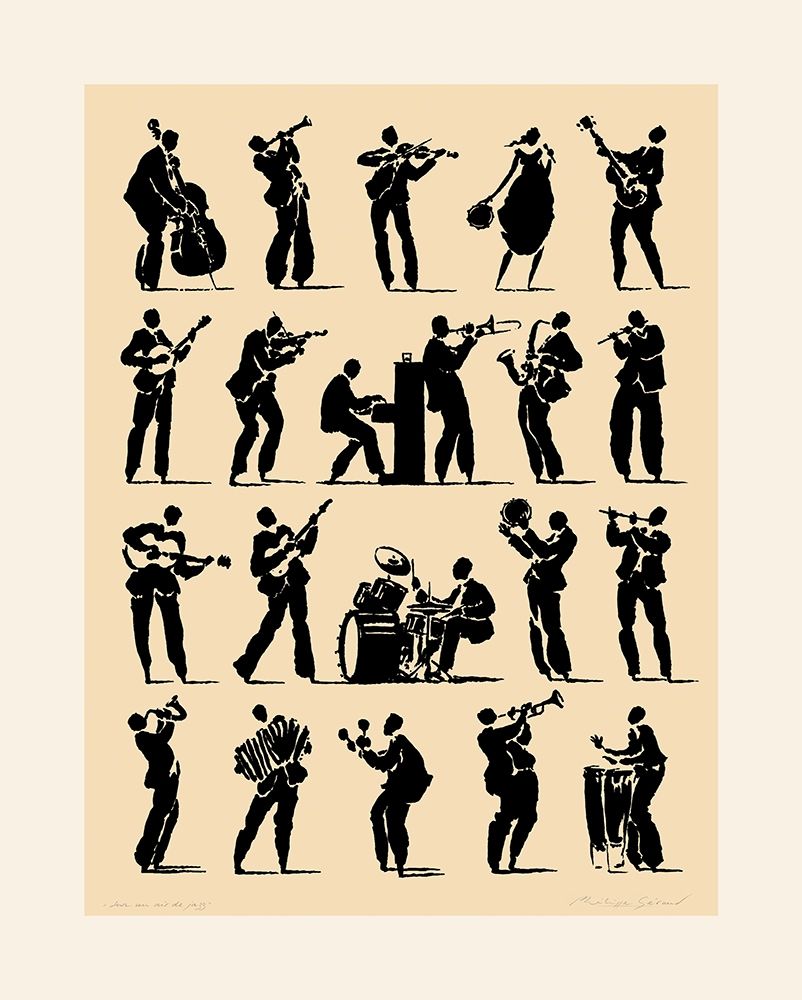 Jazz art print by Philippe Geraud for $57.95 CAD
