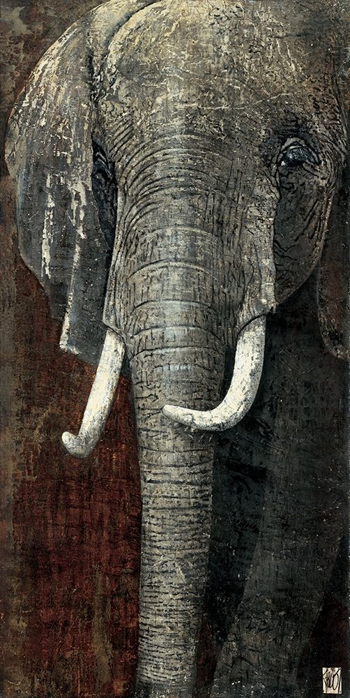 Elephant du Kenya art print by Fabienne Arietti for $57.95 CAD