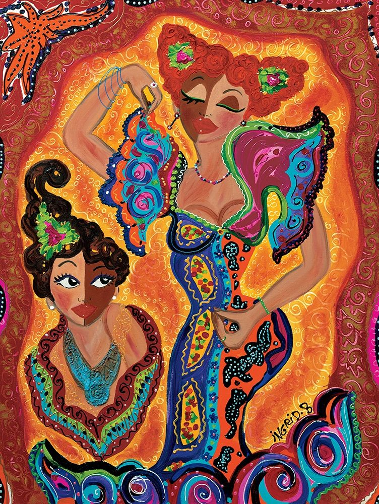 Les flamencas art print by B. Ingrid for $57.95 CAD