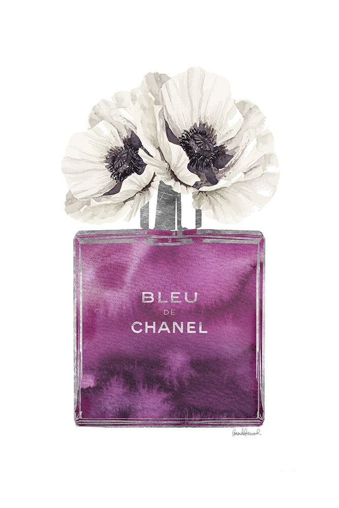 Purple Cologne with Poppy art print by Amanda Greenwood for $57.95 CAD