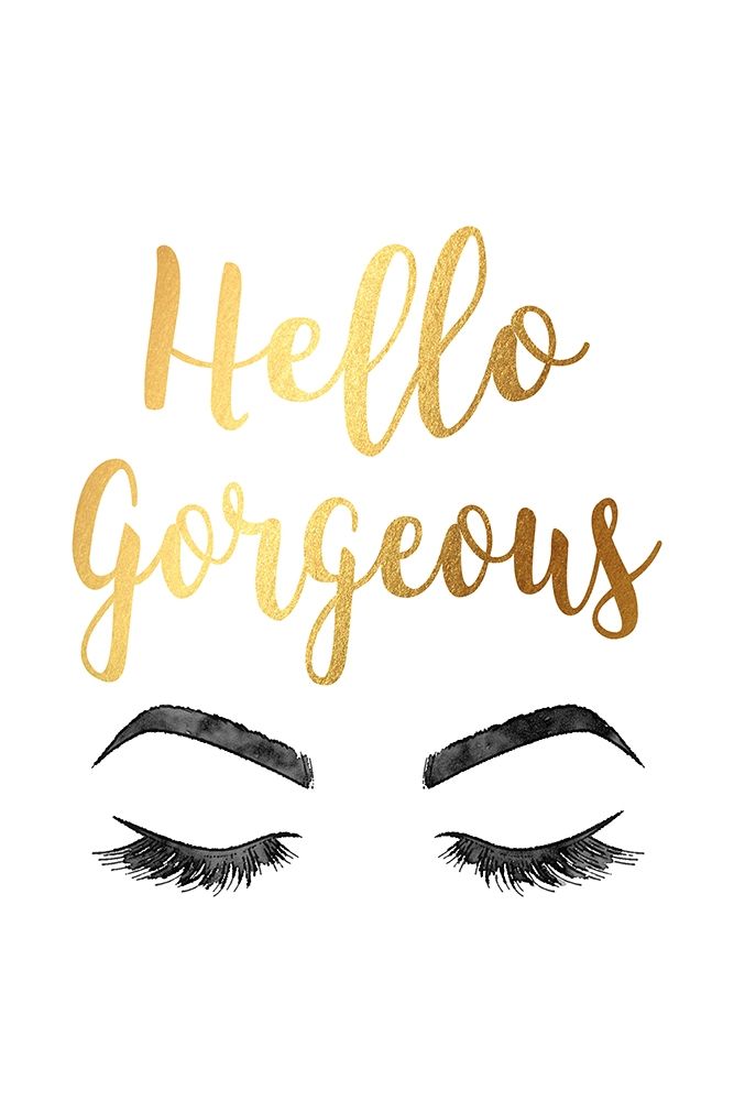 Hello Gorgeous Gold art print by Amanda Greenwood for $57.95 CAD
