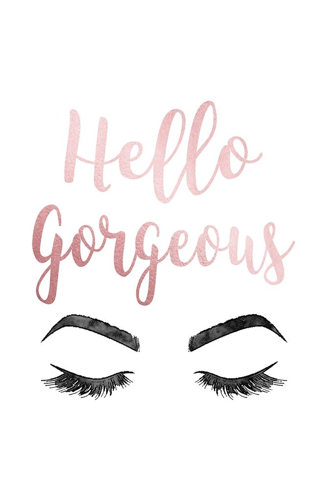 Hello Gorgeous Pink art print by Amanda Greenwood for $57.95 CAD