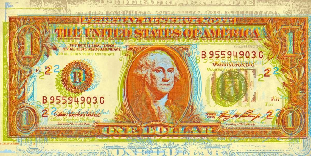 Dollar Bill art print by Dustin Chambers for $57.95 CAD