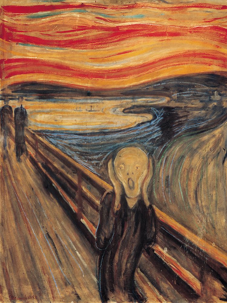 The Scream art print by Edvard Munch for $57.95 CAD