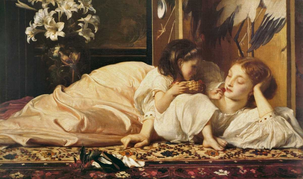 Mother and child art print by Frederic Leighton for $57.95 CAD