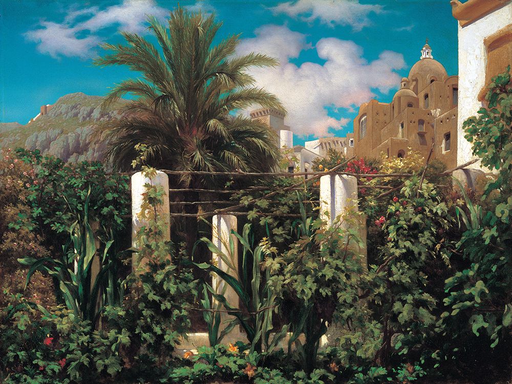 A Garden in Capri art print by Frederic Leighton for $57.95 CAD