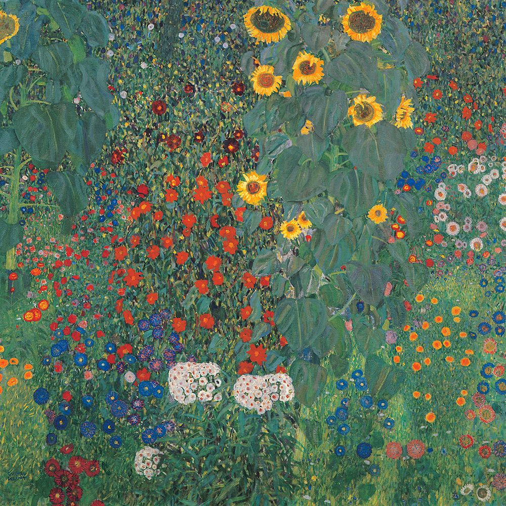 Garden with Sunflowers art print by Gustav Klimt for $57.95 CAD
