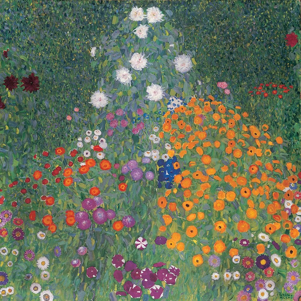 Flowery Garden art print by Gustav Klimt for $57.95 CAD