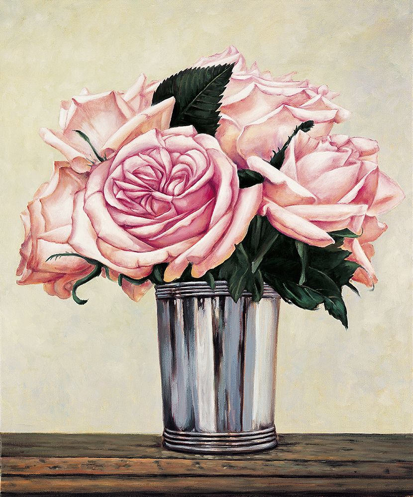 Pink Roses I art print by Jill Deveraux for $57.95 CAD