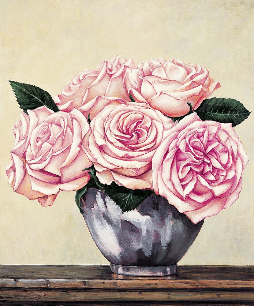 Pink Roses II art print by Jill Deveraux for $57.95 CAD