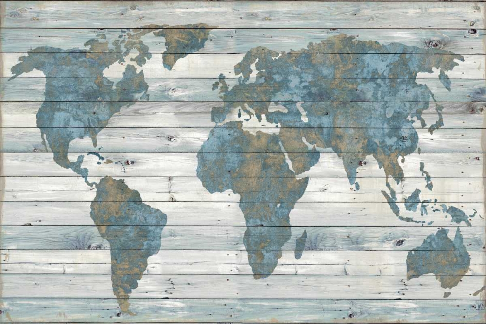 World on Wood art print by Jamie MacDowell for $57.95 CAD