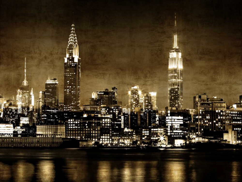 NYC in Sepia art print by Kate Carrigan for $57.95 CAD