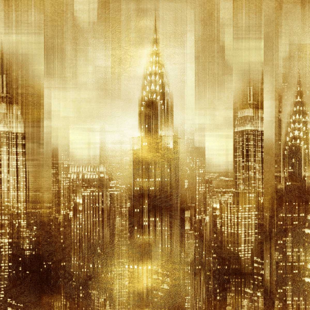 NYC - Reflections in Gold I art print by Kate Carrigan for $57.95 CAD