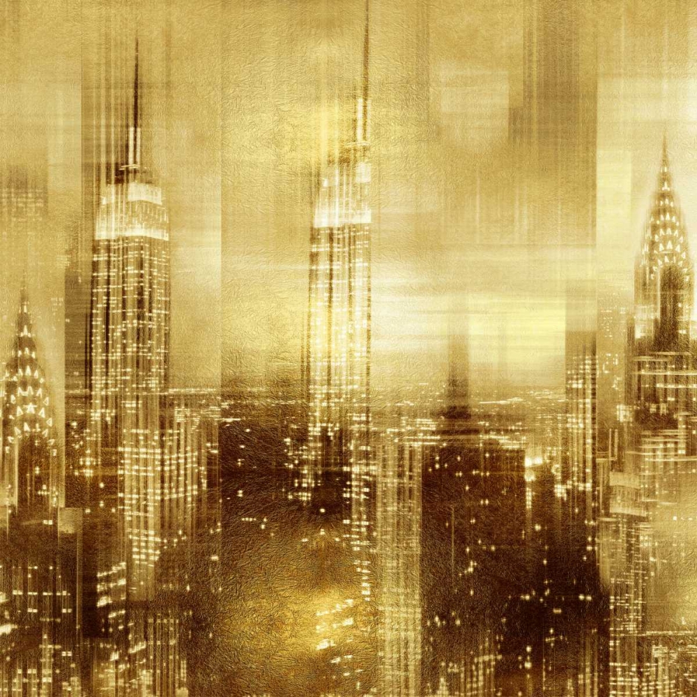 NYC - Reflections in Gold II art print by Kate Carrigan for $57.95 CAD