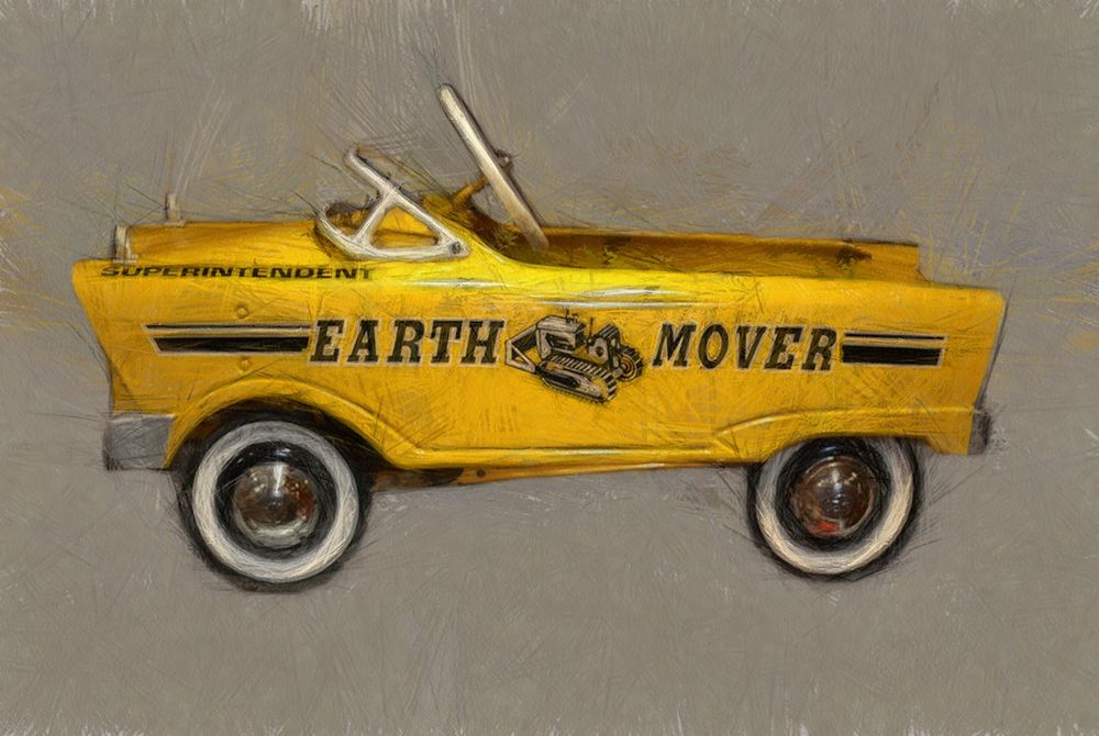Earth Mover Pedal Car art print by Michelle Calkins for $57.95 CAD