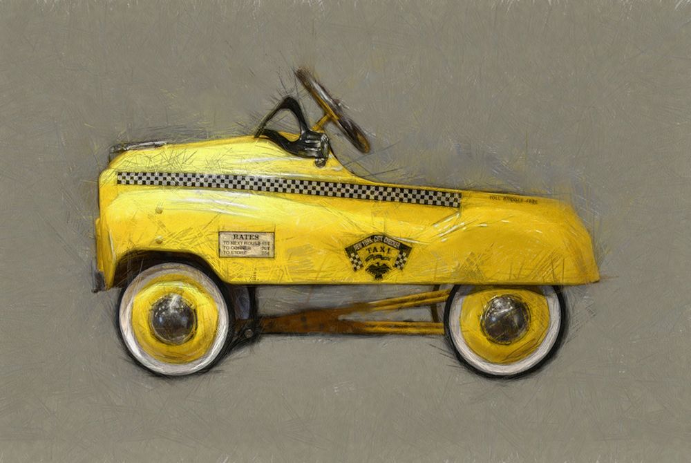 Taxi Cab Pedal Car art print by Michelle Calkins for $57.95 CAD