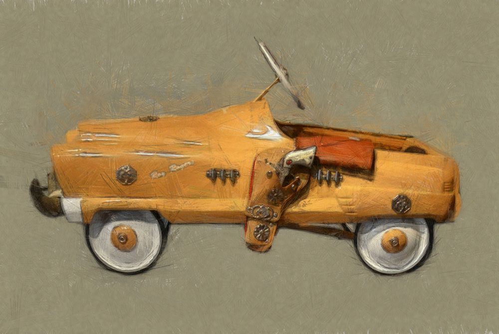 Roy Rogers Pedal Car art print by Michelle Calkins for $57.95 CAD
