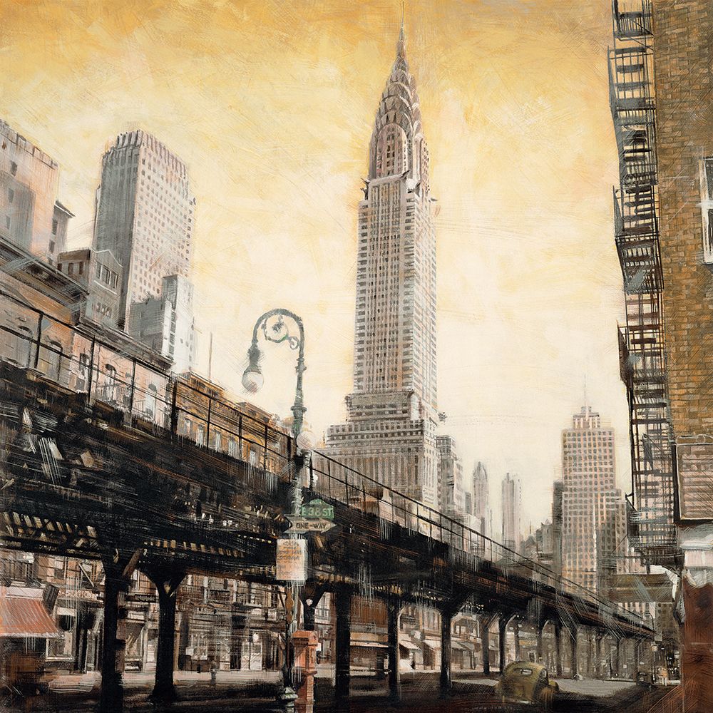 The Chrysler Building from the art print by Matthew Daniels for $57.95 CAD