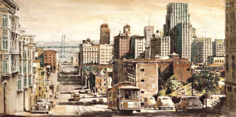 San Francisco View to Bay Bridge art print by Matthew Daniels for $57.95 CAD