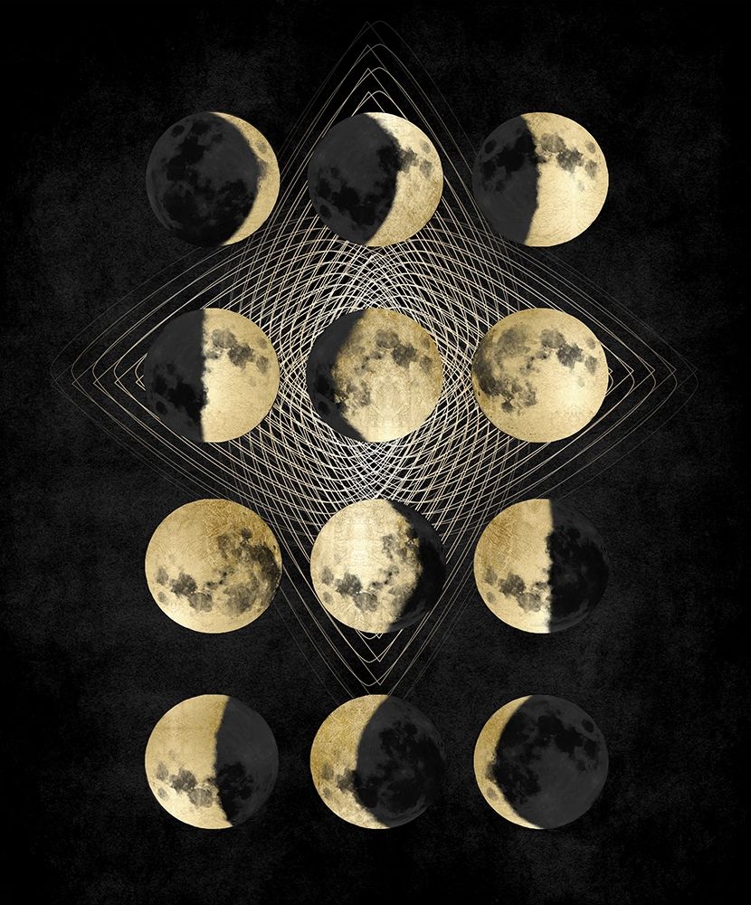Moon Phases art print by Oliver Jeffries for $57.95 CAD