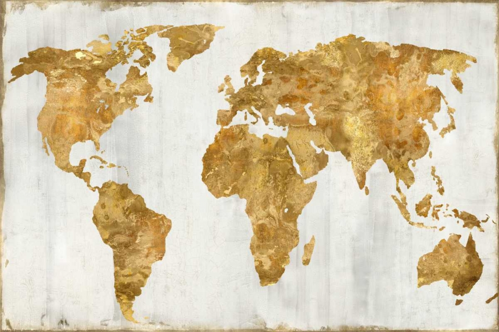 The World In Gold art print by Russell Brennan for $57.95 CAD