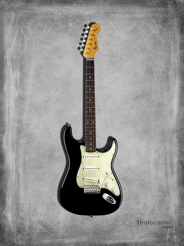 Fender Stratocaster 59 art print by Mark Rogan for $57.95 CAD