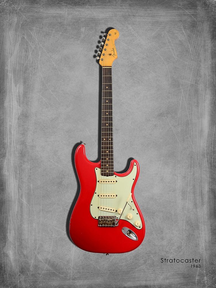 Fender Stratocaster 63 art print by Mark Rogan for $57.95 CAD