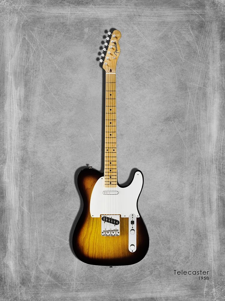 Fender Telecaster 58 art print by Mark Rogan for $57.95 CAD