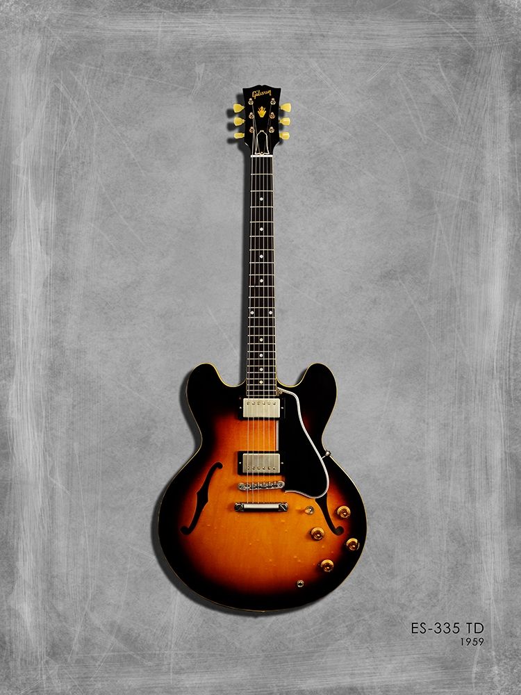 Gibson ES335 59 art print by Mark Rogan for $57.95 CAD