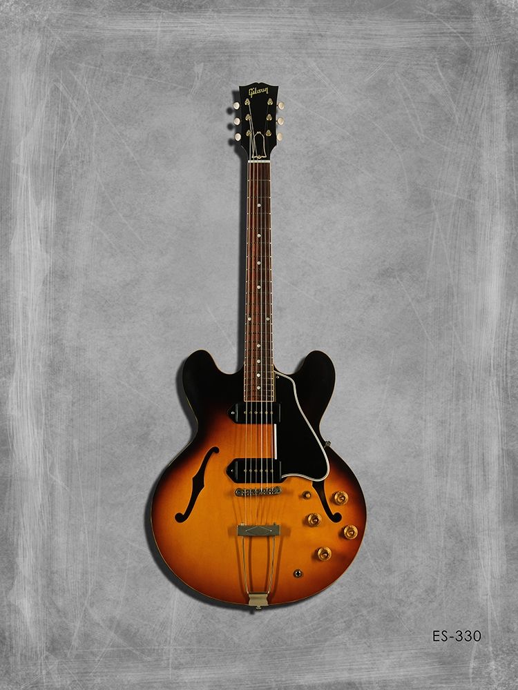 Gibson Semi hollow art print by Mark Rogan for $57.95 CAD