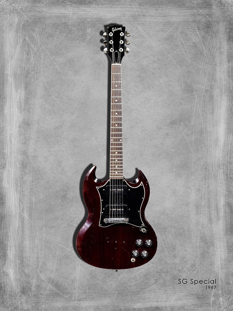 Gibson SG Special 1967 art print by Mark Rogan for $57.95 CAD