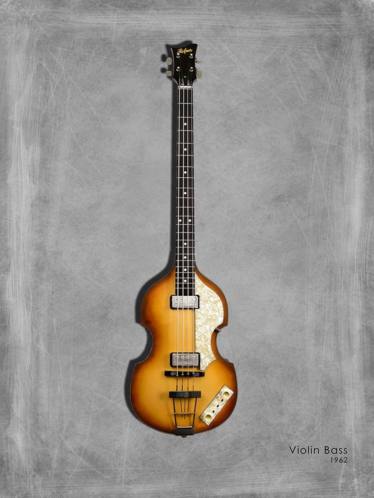 Hofner Violin Bass 62 art print by Mark Rogan for $57.95 CAD