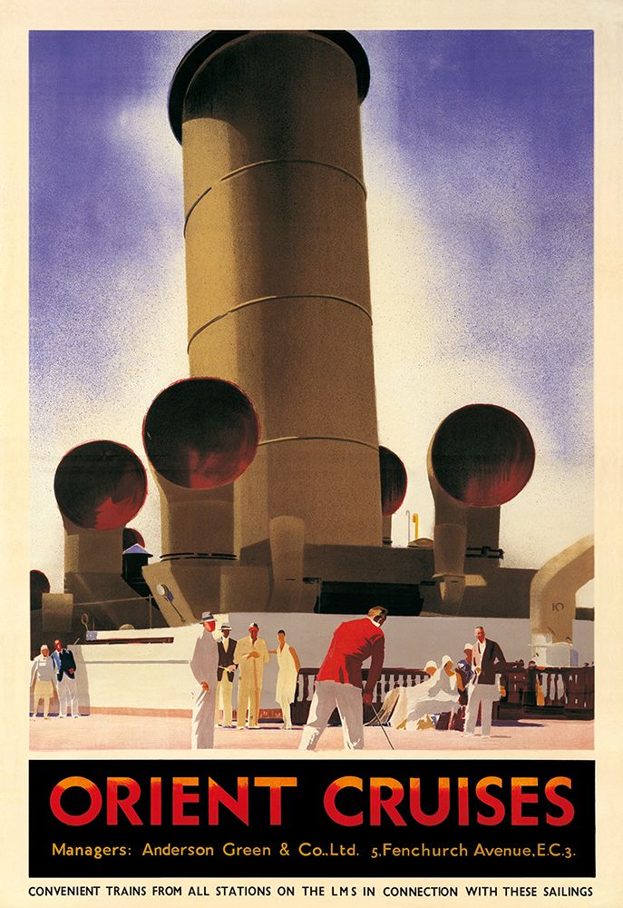 Orient Cruises, 1930 CA art print by Andrew Johnson for $57.95 CAD