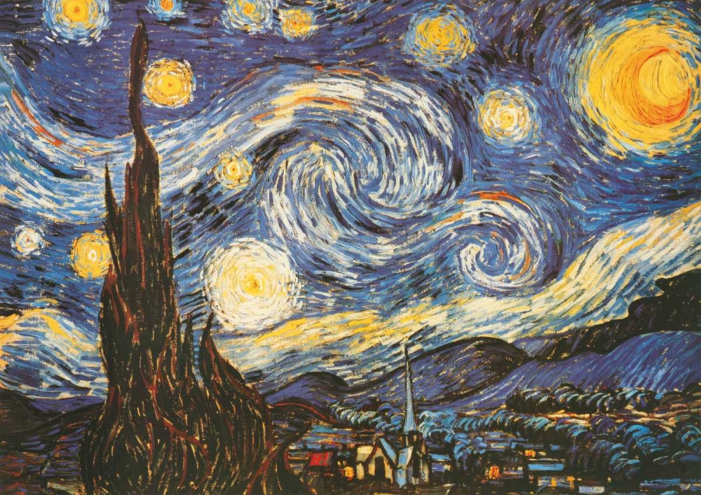 La notte stellata art print by Vincent Van Gogh for $57.95 CAD