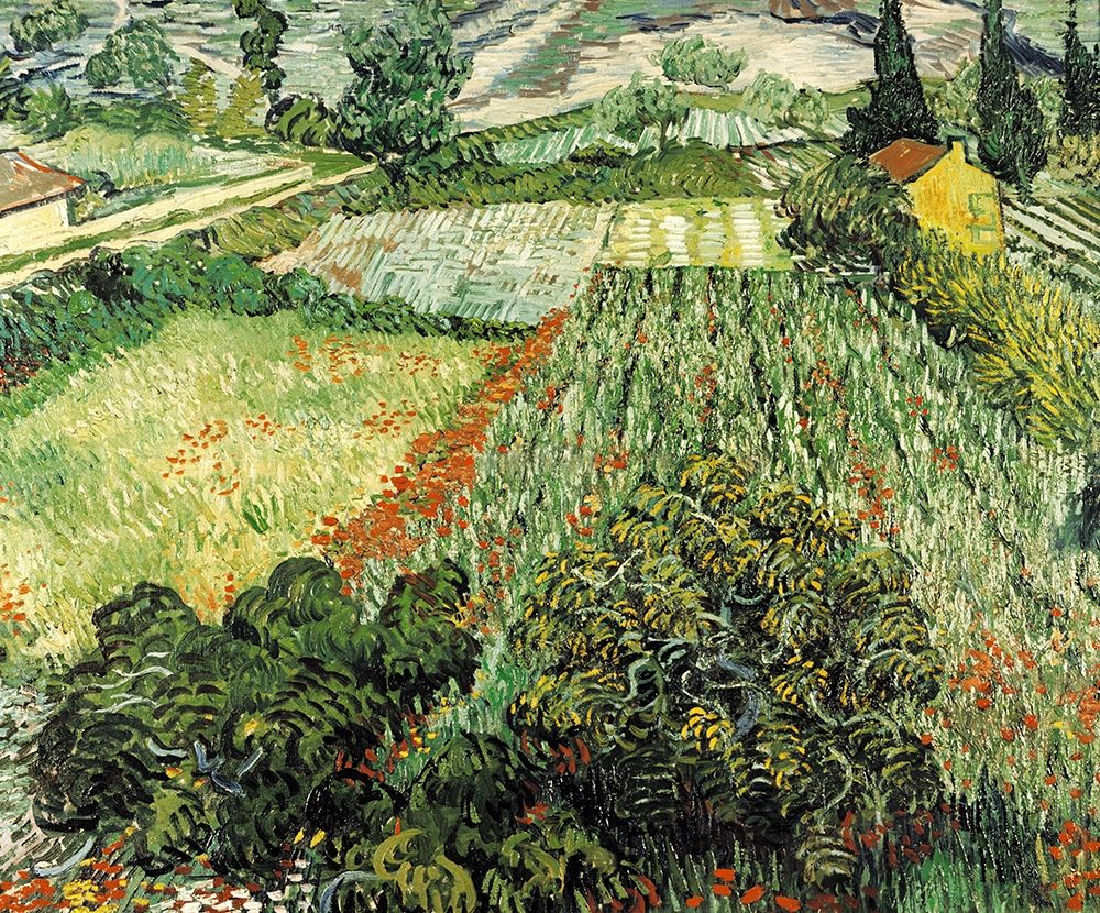 Feld mit Mohnblumen art print by Vincent Van Gogh for $57.95 CAD