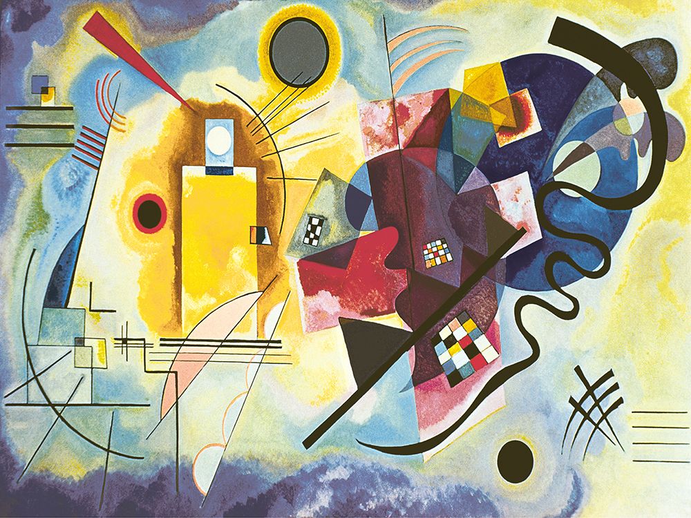 Gelb - rot - blau art print by Wassily Kandinsky for $57.95 CAD