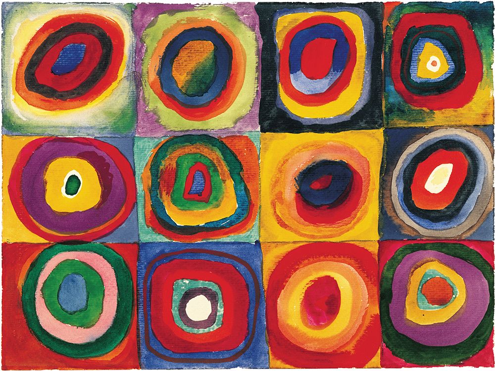Squares with Concentric Circ art print by Wassily Kandinsky for $57.95 CAD