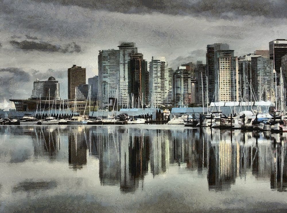 Vancouver Skyline art print by Ronald Bolokofsky for $57.95 CAD