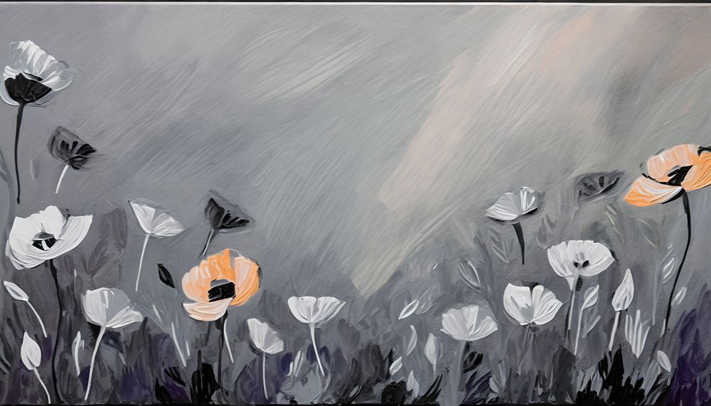 Poppies Under the Pale Watch art print by Ronald Bolokofsky for $57.95 CAD