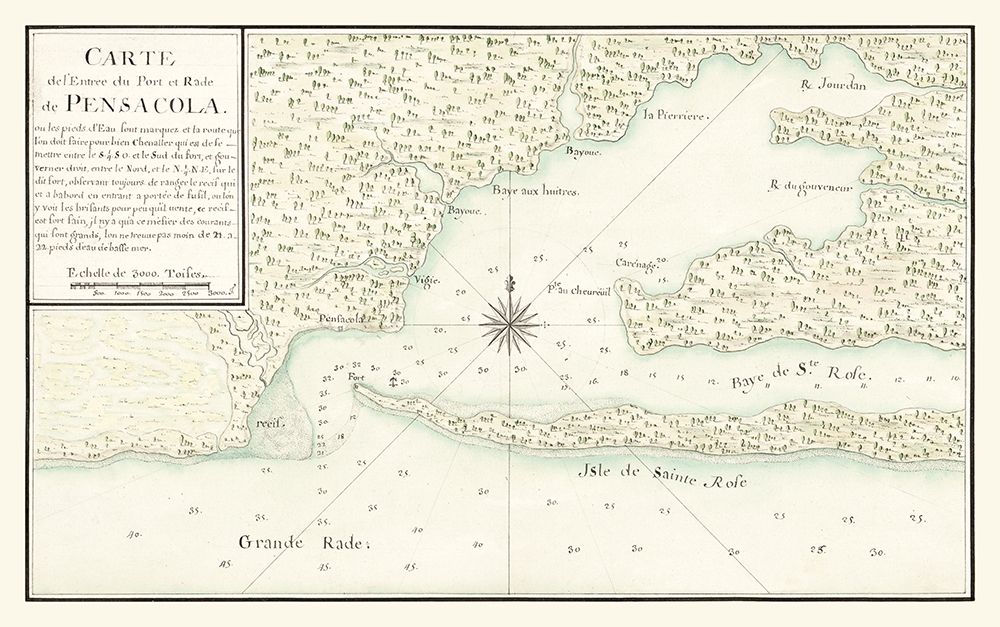 Pensacola Florida -1780 art print by Unknown for $57.95 CAD