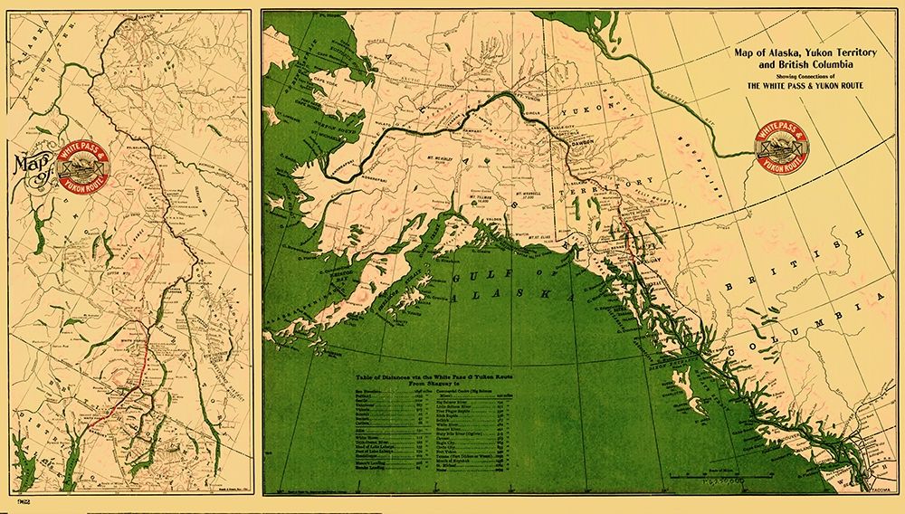 Alaska, Yukon and British Columbia - Marsh 1904 art print by Marsh for $57.95 CAD