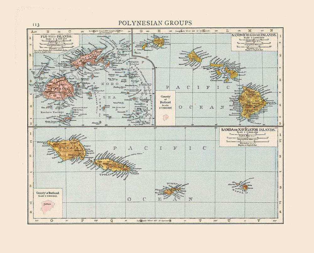 Polynesian Islands Oceania  art print by Unknown for $57.95 CAD