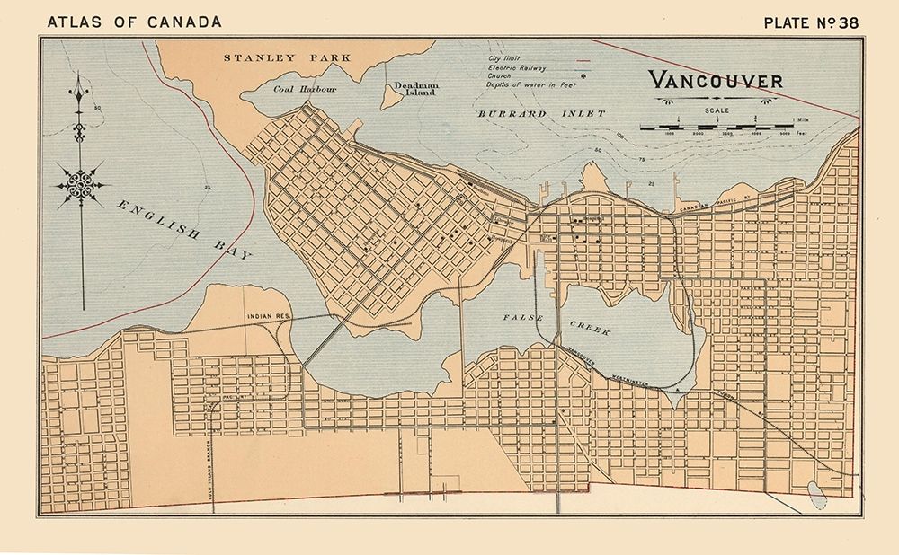 Vancouver Canada - White 1906 art print by White for $57.95 CAD