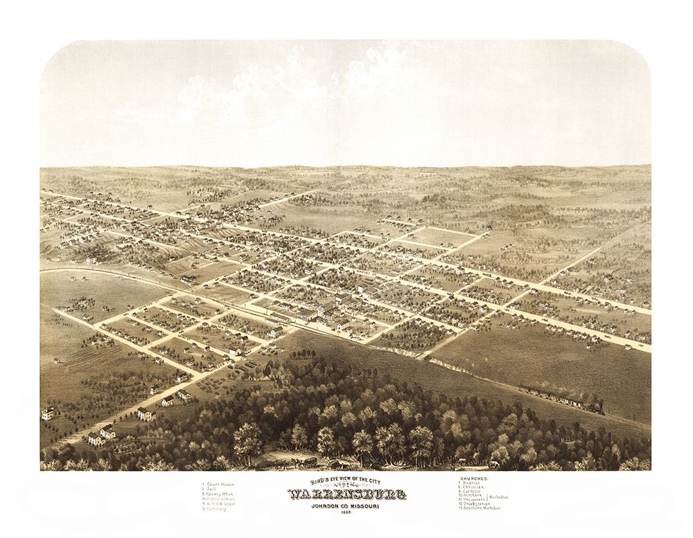 Warrensburg Missouri - Ruger 1869 art print by Ruger for $57.95 CAD